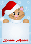 Chat joyeux pour une bonne ann&eacute;e 2026 